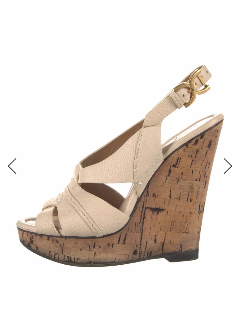 Chloe Women’s Cream Wedge Sandals - Stylish Slingback Platform